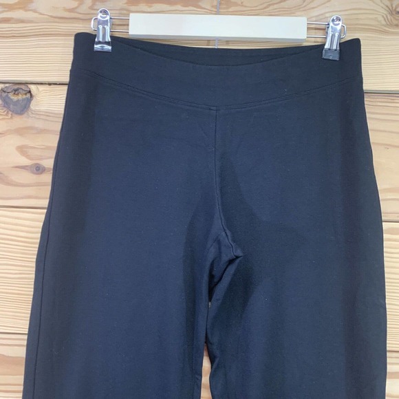 Soma Yoga Pants Small Black Bootcut Pull on Stretch Thick Ponte B151 - Picture 2 of 10